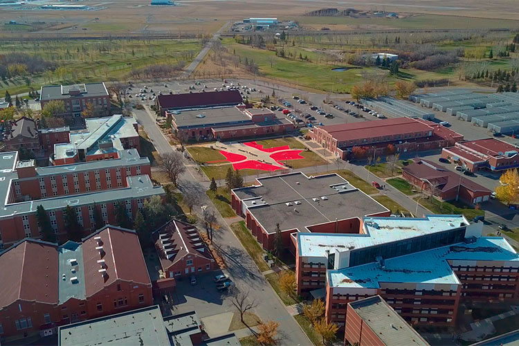 Aerial photo of the RCMP Academy