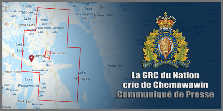 Signe de communiqué de presse de la GRC du Nation crie de Chemawawin