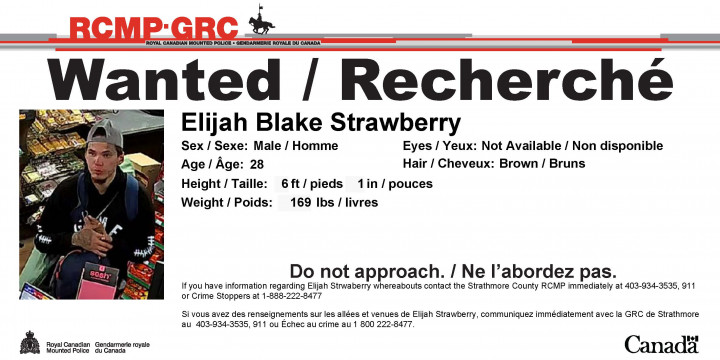 Wanted Poster of Elijah Blake Strawberry