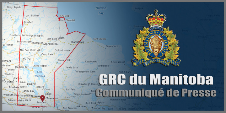 Signe de communiqué de presse de la GRC du Manitoba